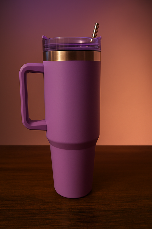 Tumbler with Handle and Straw 30 oz | Flowstate 3-Position Lid | Cup Holder Compatible for Travel | Insulated Stainless Steel Cup | BPA-Free