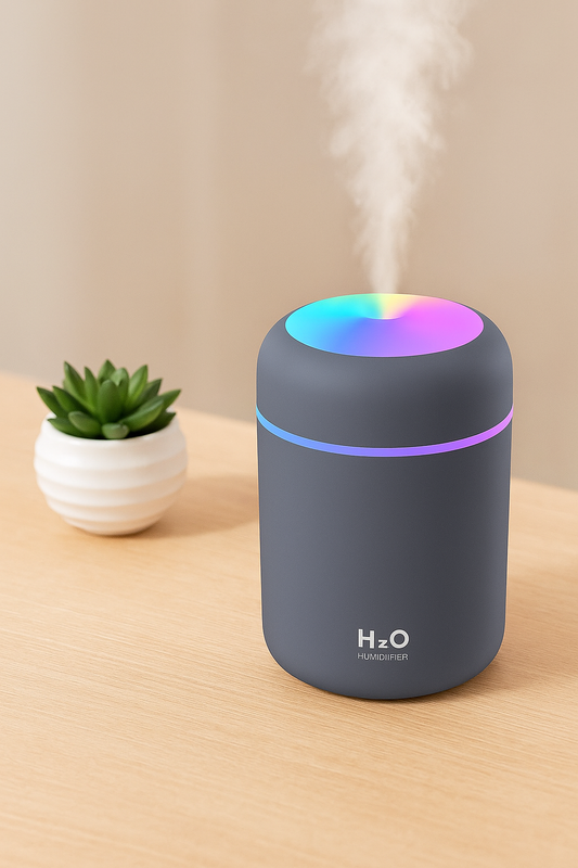Humidifier H2O Ultrasonic Aroma Diffuser with LED Lights & Cool Mist