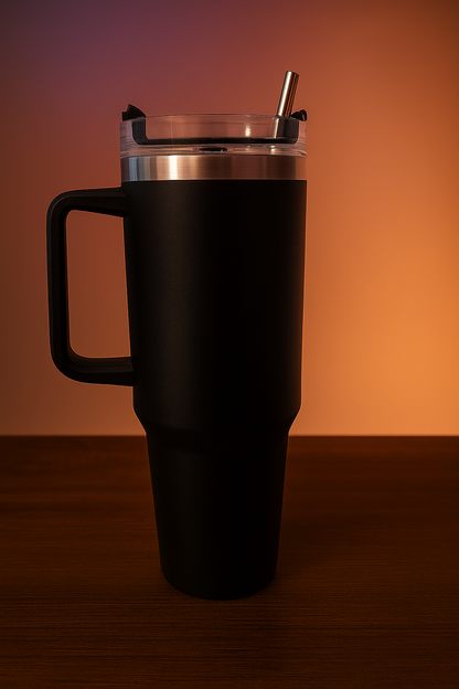 Tumbler with Handle and Straw 30 oz | Flowstate 3-Position Lid | Cup Holder Compatible for Travel | Insulated Stainless Steel Cup | BPA-Free